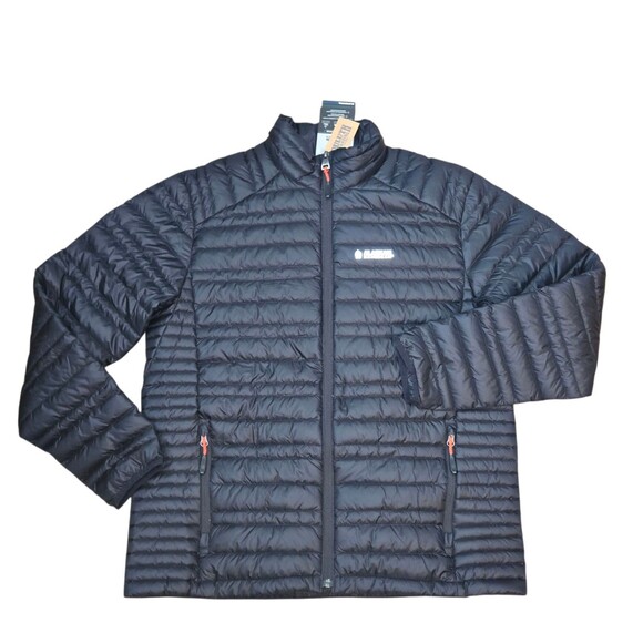 Alaskan Hardgear Duluth Aniak Outerwear Pertex Down Jacket Men's Sz Lg Black/Red - Picture 1 of 16